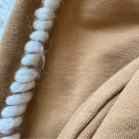 JW Anderson Wide Leg Contrast Stitch Track Pant French Terry in tobacco Sz Small - Picture 12 of 16